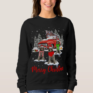 Frohe Weihnachten Santa Drahthaar Pointing Griffon Sweatshirt