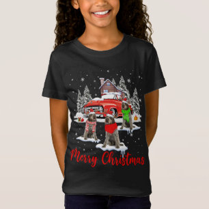 Frohe Weihnachten Santa Drahthaar Pointing Griffon T-Shirt