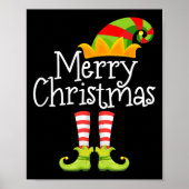 Frohe Weihnachten Santa Elf Squad Reindeer Funny X Poster (Vorne)