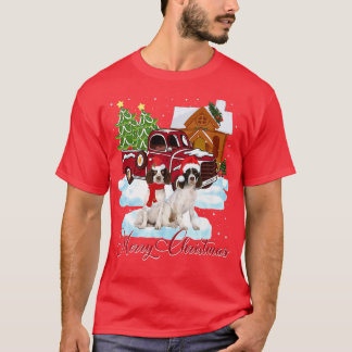 Frohe Weihnachten Santa English Springer Spaniel D T-Shirt