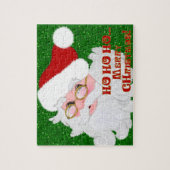 Frohe Weihnachten Santa Face-Jigsaw Puzzle (Vertikal)