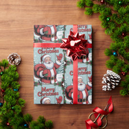 Frohe Weihnachten Santa Feiertag Weihnachten Geschenkpapier
