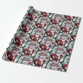 Frohe Weihnachten Santa Feiertag Weihnachten Geschenkpapier