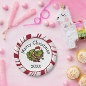 Frohe Weihnachten Santa Frosch Teller (Party)
