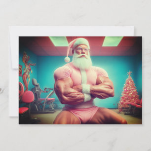 Frohe Weihnachten Santa hat Beintraining ausgela