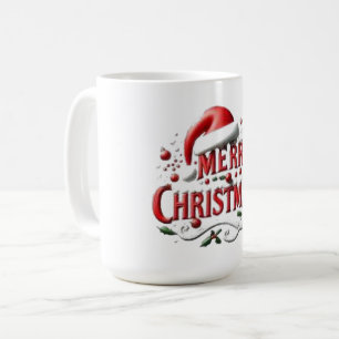 Frohe Weihnachten Santa Hut Kaffeetasse