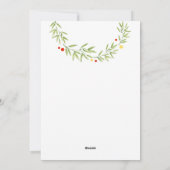 Frohe Weihnachten Santa-Hut-Kranz (Rückseite)