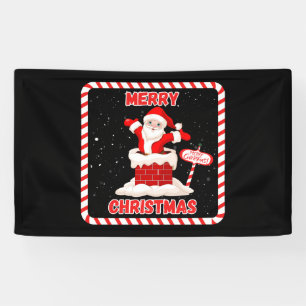Frohe Weihnachten Santa Kollektion 3x5 Vinylbanner Banner