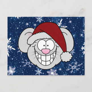 Frohe Weihnachten Santa Maus Screwball Grafiken Postkarte