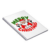 Frohe Weihnachten Santa Notizblock (Rechte Seite)