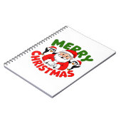 Frohe Weihnachten Santa Notizblock (Linke Seite)