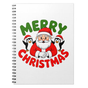 Frohe Weihnachten Santa Notizblock