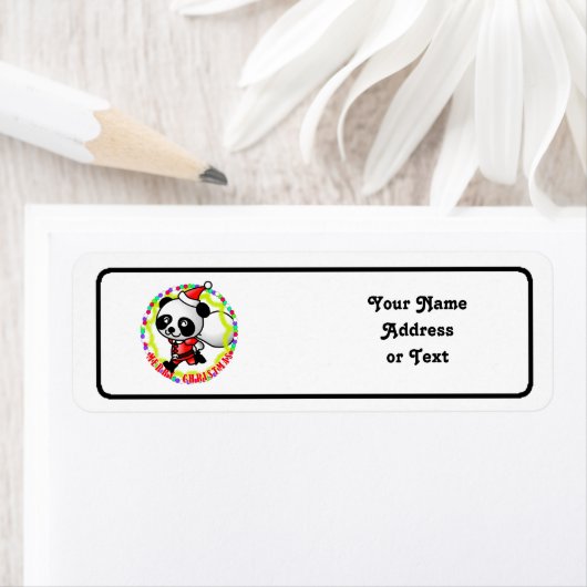 Frohe Weihnachten Santa Panda (Insitu)