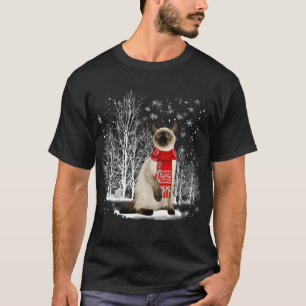 Frohe Weihnachten Santa Ragdoll Siamese Cat Christ T-Shirt