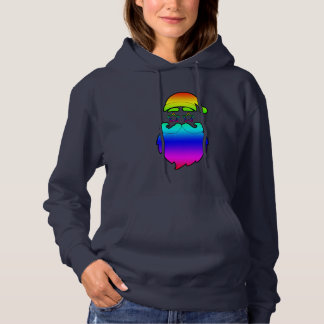 Frohe Weihnachten Santa Rainbow Hoodie
