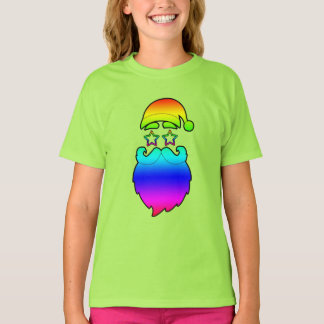 Frohe Weihnachten Santa Rainbow T-Shirt