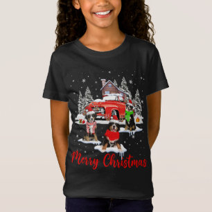 Frohe Weihnachten Santa Reindeer Bernese Mountain T-Shirt