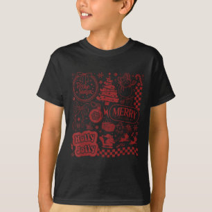 Frohe Weihnachten Santa Schneemann Renntier Tis Da T-Shirt