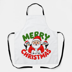 Frohe Weihnachten Santa Schürze