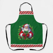Frohe Weihnachten Santa Schürze (Vorderseite)