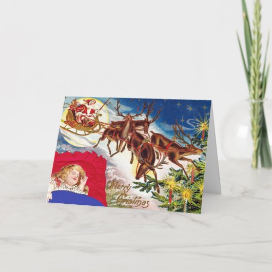 Frohe Weihnachten Santa Sleigh (Vorderseite)
