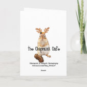 Frohe Weihnachten Santa Squirrel (Rückseite)