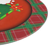 Frohe Weihnachten Santa Tartan Kariert Schneidebrett (Ecke)