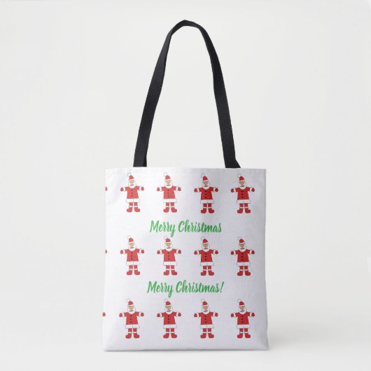 Frohe Weihnachten Santa-Tasche Tasche (Vorderseite)