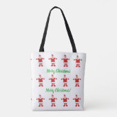 Frohe Weihnachten Santa-Tasche Tasche (Rückseite)