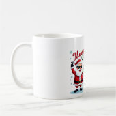Frohe Weihnachten | Santa & Tree Design Kaffeetasse (Links)