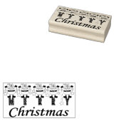 Frohe Weihnachten Santas Gummistempel (Stempel)