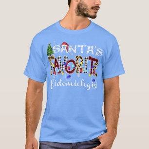 Frohe Weihnachten Santas Lieblings-Epidemiologe Ch T-Shirt