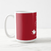 Frohe Weihnachten Santas Reindeer Sleigh Red Kaffeetasse (Links)