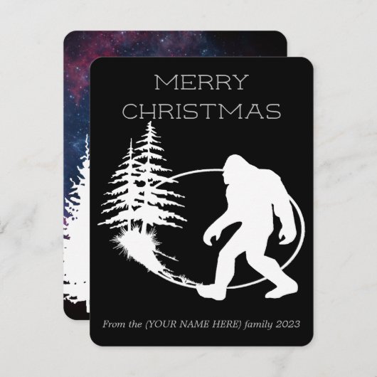 Frohe Weihnachten Sasquatch (Vorne/Hinten)