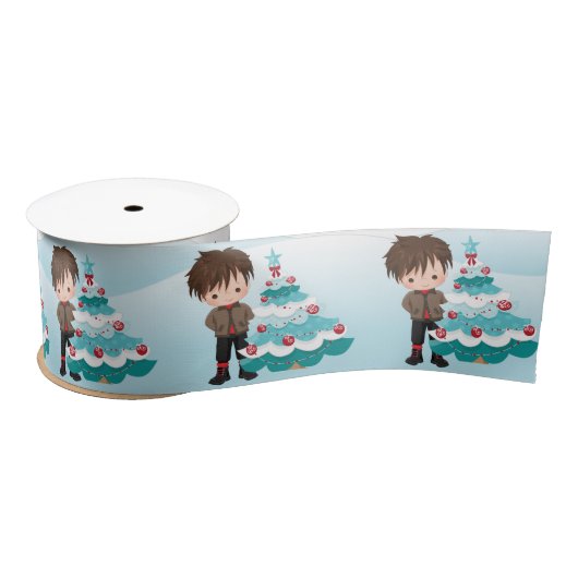 Frohe Weihnachten Satinband (Spule)