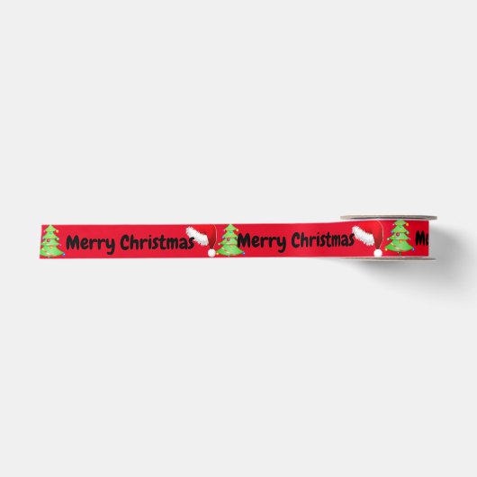 Frohe Weihnachten Satinband (Vorderseite)