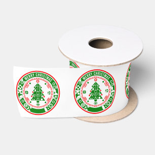 Frohe Weihnachten Satinband