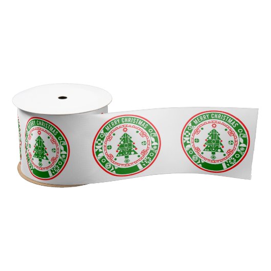 Frohe Weihnachten Satinband (Spule)