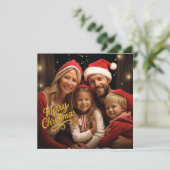 Frohe Weihnachten Save The Date (Stehend Vorderseite)