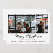 Frohe Weihnachten | Save the Date | Script Elegant (Vorne/Hinten)