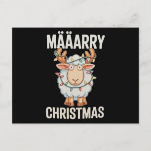 Frohe Weihnachten Schaf Rentiere Geweihe Xmas Lich