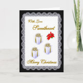 Frohe Weihnachten/Schatz Feiertagskarte (Vorderseite)