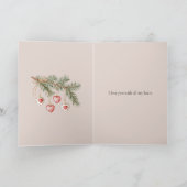 Frohe Weihnachten Schatz Karte (Innenseite)
