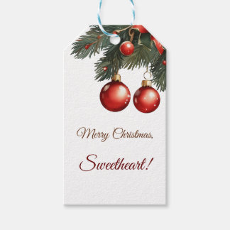 Frohe Weihnachten, Schatz! Personalisierbar Geschenkanhänger