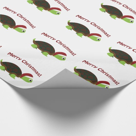 Frohe Weihnachten! Schildkröte Geschenkpapier (Ecke)