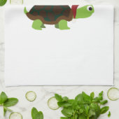 Frohe Weihnachten! Schildkröte Geschirrtuch (Gefaltet)