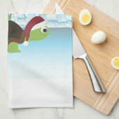 Frohe Weihnachten! Schildkröten und Schnecken Küchentuch (Viertel Falte)