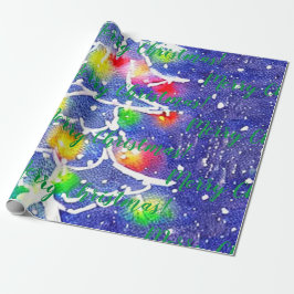 Frohe Weihnachten! Schleifpapier Geschenkpapier