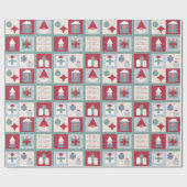 Frohe Weihnachten! Schleifpapier Geschenkpapier (Flach)