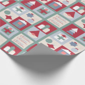 Frohe Weihnachten! Schleifpapier Geschenkpapier (Ecke)